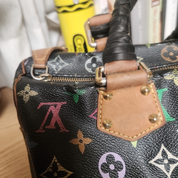 Louis Vuitton multi black square speedy 30 - Picture 7 of 16